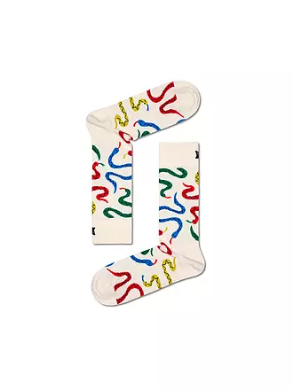 HAPPY SOCKS | Damen Socken 36-40 SNAKES white | 
